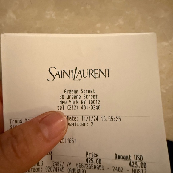 NWT Saint Laurent Brown Men\'s Wallet